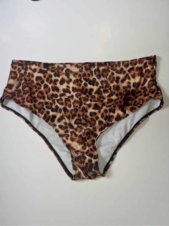 Other - Leopard Print High-Waist Bikini Bottoms